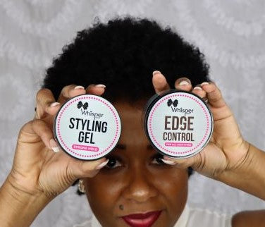 Whisper Whip Styling Foam Mousse, Styling Gel, and Edge Control Combo Set