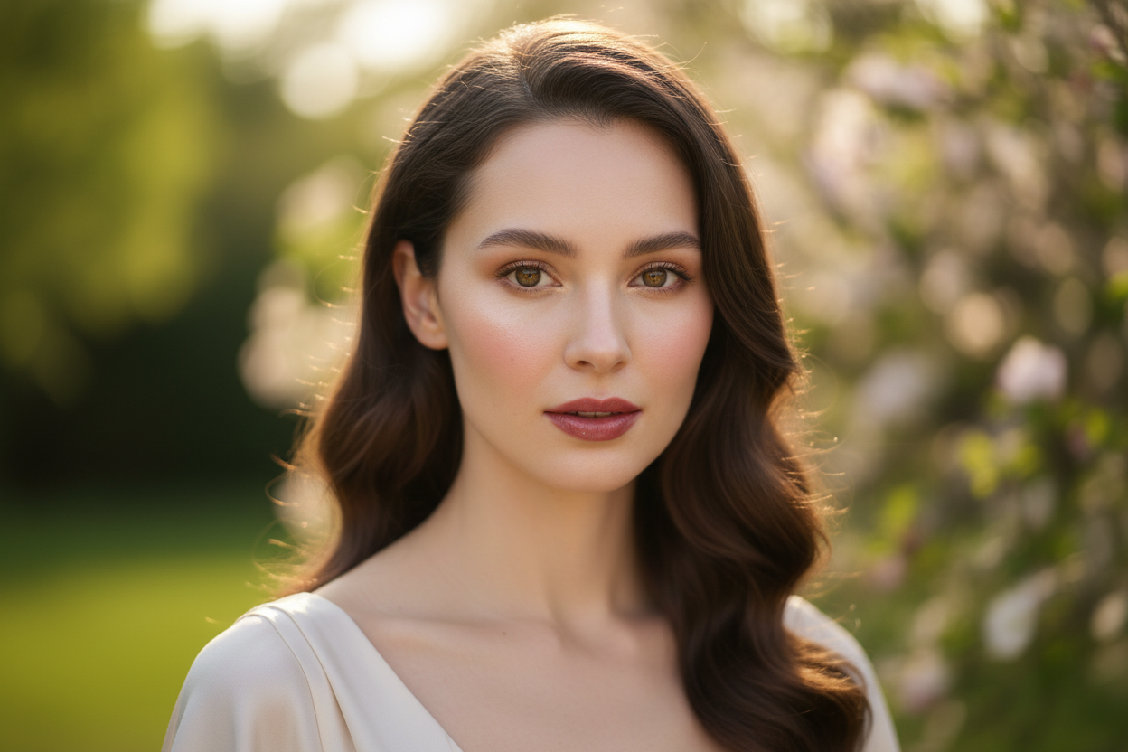 lady with pretty skin